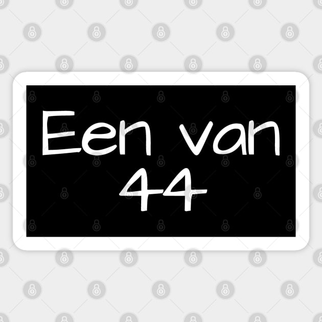 Een van 44 - Afrikaans Sticker by kimbo11